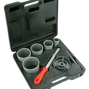 Otwornice wolframowe 32-83 mm, zestaw 5 szt. + pil Premium